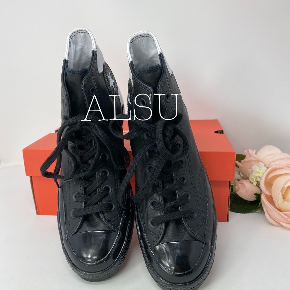 Converse Chuck 70 High Top Leather Black White W - Picture 4 of 8